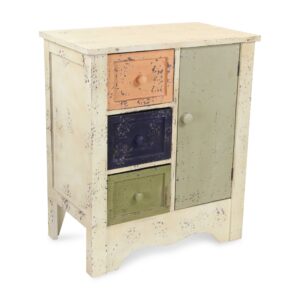 Smokey Oak Bar Cabinet with One Door Panel