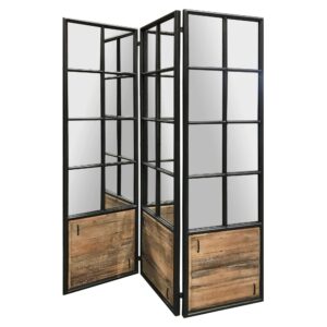 212 x 1 x 71 Metal Grey 6 Panel Screen