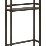48″ Espresso Finish 2 Tier Solid Wood Over Toilet Organizer