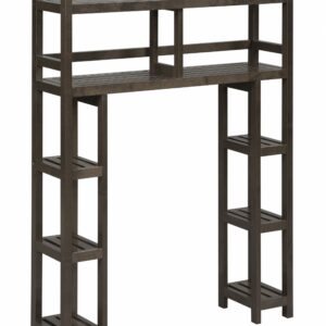 Iko 43" White Modern Abstract Open Shelving Unit