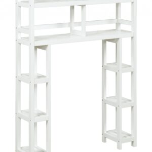 Iko 78" White Modern Abstract Open Shelving Unit