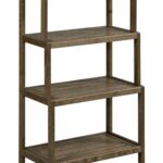 37″ Bookcase with 4 Shelves in Antique Chestnut