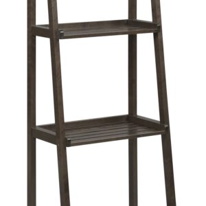 Black Wash Bookcase With One Drawer