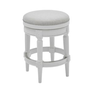 White Tall Pantry Cabinet with Two Storage Shelves