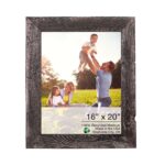 16×20 Rustic Smoky Black Picture Frame with Plexiglass Holder