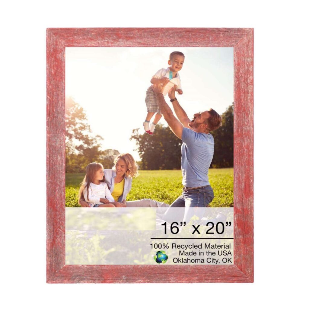 16×20 Rustic Red Picture Frame