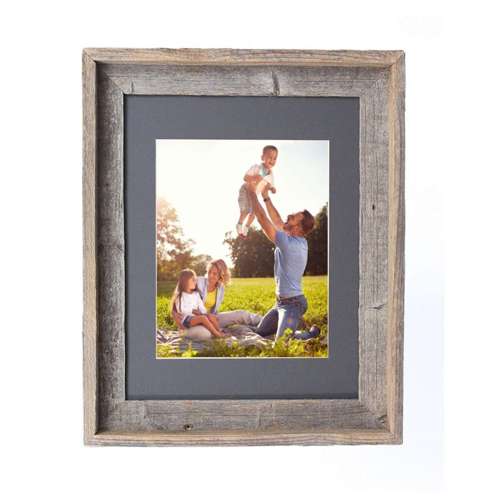 11×14  Rustic Cinder Picture Frame with Plexiglass Holder