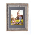 11×14  Rustic Cinder Picture Frame with Plexiglass Holder