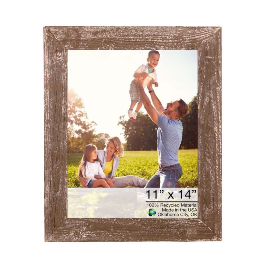 11×14 Rustic Espresso Picture Frame with Plexiglass Holder