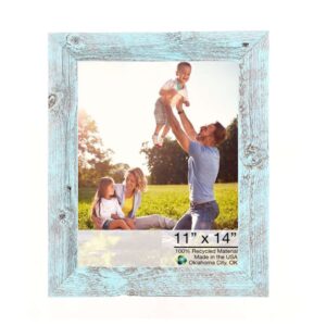 11" x 17" Rustic Farmhouse Rustic Black Wood Frame