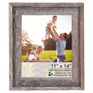 11" x 17" Rustic Farmhouse Rustic Black Wood Frame