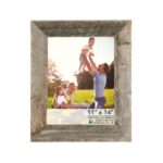 11×14 Rustic Weathered Grey Picture Frame with Plexiglass Holder