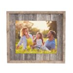 11″x14″ Rustic Weathered Gray Picture Frame with Plexiglass Holder