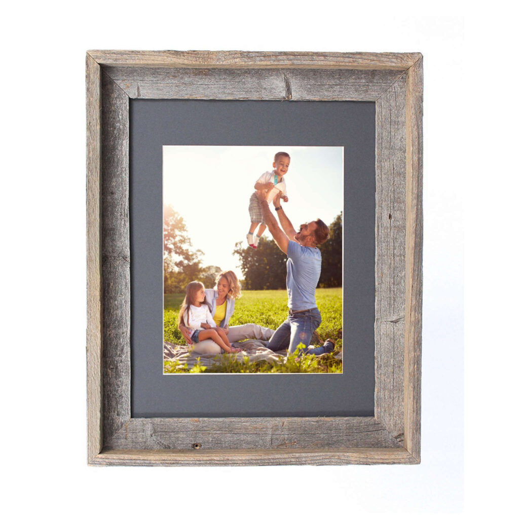 16×20 Rustic Cinder Picture Frame with Plexiglass Holder