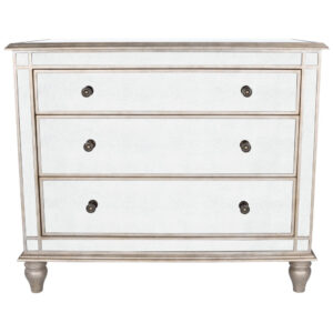Nautical Gray Wash Wood Accent Cabinet