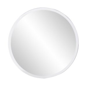 28.25 Round Gold Flower Metal Wall Mirror