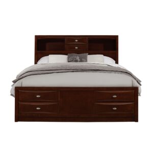 Natural Unfinished Low Post Cedar Log King Bed