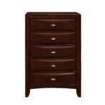 New Merlot Chest with 5 Chambared Drawer