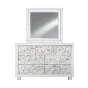 31" White Finished Solid Wood Bar Stool