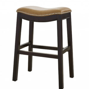 28" X 35" X 31" Camel Leather Accent Chair