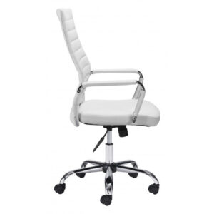 Set of Two Premium All White Stacking Dining Chairs