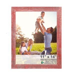 11" x 17" Rustic Farmhouse Rustic Black Wood Frame