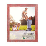 24″ x 36″ Rustic Farmhouse Red Wood Frame