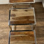 Set of 3 Modern Rustic Nesting Tables
