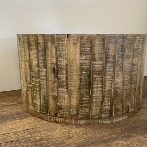 Updated Rustic Round Stump Coffee Table