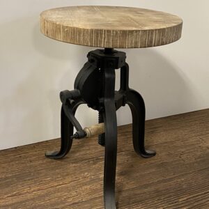 Hair on Hide Leather Bar Stool