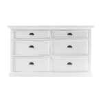 Modern Farmhouse White Six Drawer Dresser