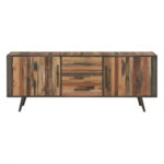 79″ Modern Rustic Natural TV Media Cabinet
