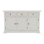 Modern Farm White Three Door Buffet Server