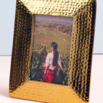 4″ x 6″ Hammered Golden Picture Frame