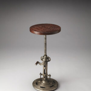 Antique Chestnut Finished Wooden Stool Bench