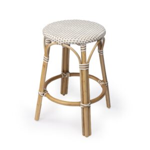 24 X 18 X 18 Yellow Country Cottage Style Wooden Stool