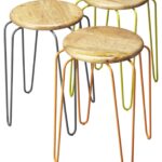 Stackable Iron Colored Stools