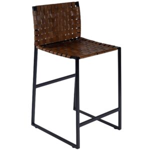 Modern Natural Wood Crisscross Study Desk