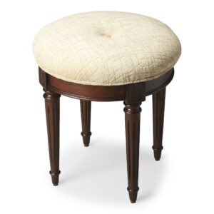 Brown and White Greek Key Wooden Storage Bench with Handles
