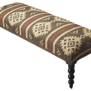 Gray and White Pinstripes Tufted Storage Ottoman