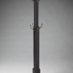 Black Solid Hardwood Coat Tree Rack