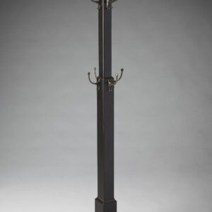 Black Solid Hardwood Coat Tree Rack