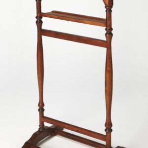 Black Solid Hardwood Coat Tree Rack
