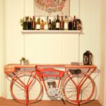 Orange Flying Merkel Motorcycle Bar Cart