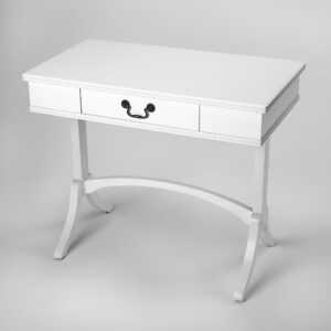White Platform King Bed with Two Nightstands