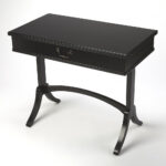 Acacia and Pinewood Black Writing Desk