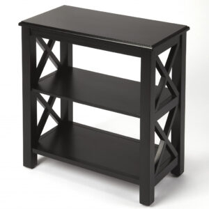 Vance Black Licorice Bookcase