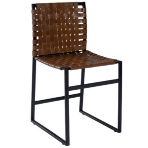 Blue Faux Leather Textured Adjustable Bar Stool