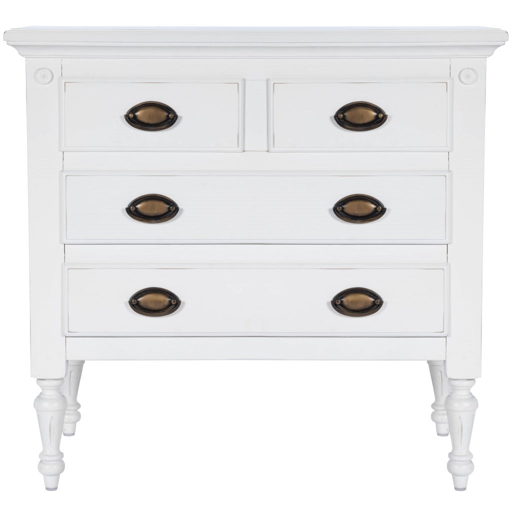 Easterbrook White 4 Drawer Chest