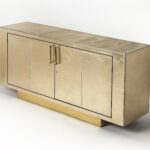 Francois Gold Leather Buffet